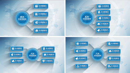 科技信息組織結構_AE模板下載(編號:6859167)_AE模板
