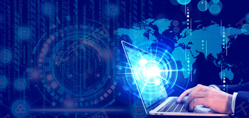 智能科技 藍色科技感與信息科技的融合創(chuàng)新